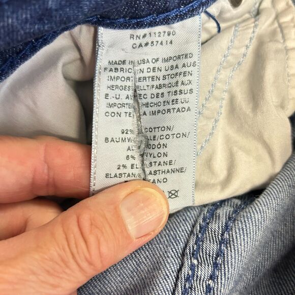 True Religion Casey Blue Medium Wash Lower Rise Skinny Jeans Size 31 - Picture 8 of 16